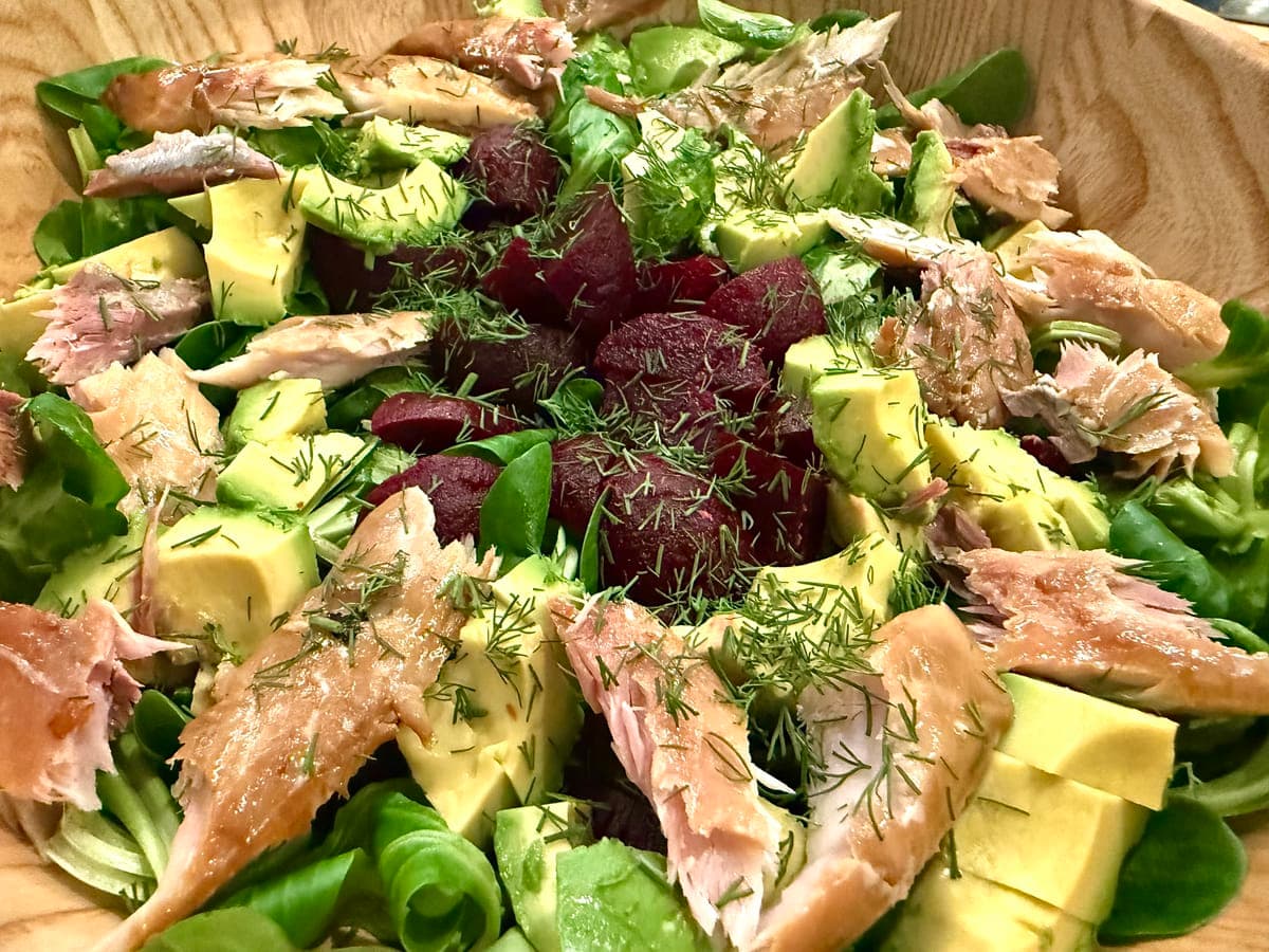Mackerel and Beetroot Salad