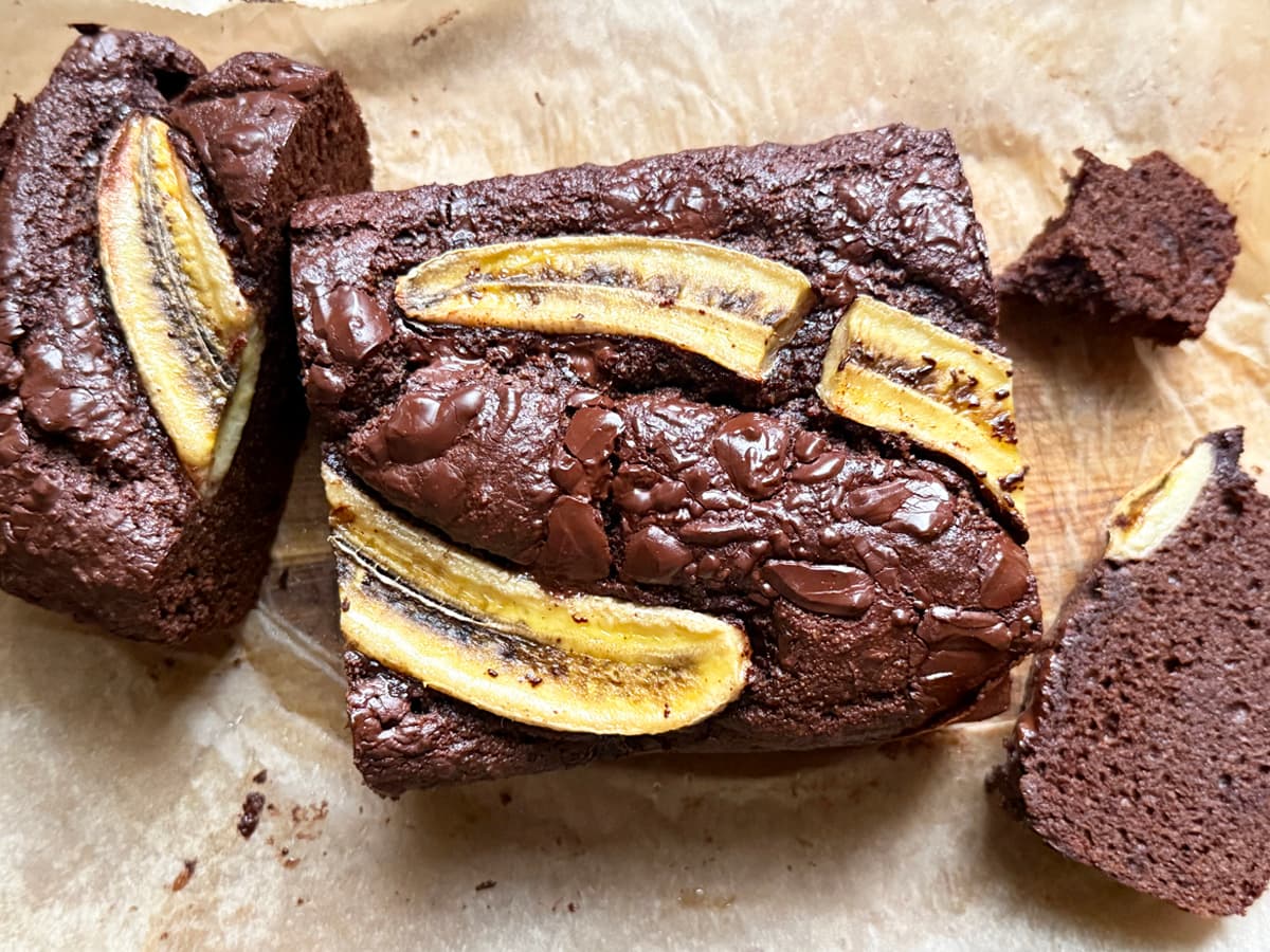 double chocolate banana bread